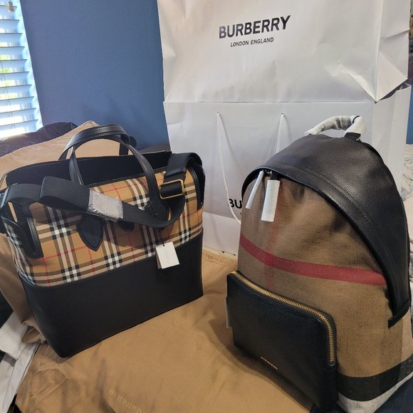 Handbags - Burberry Vintage Check Diaper/Travel Bag